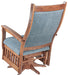 Amish Heritage Mission Swivel Glider - #330 - Red Oak Heavy Duty Fabric- Back Photo