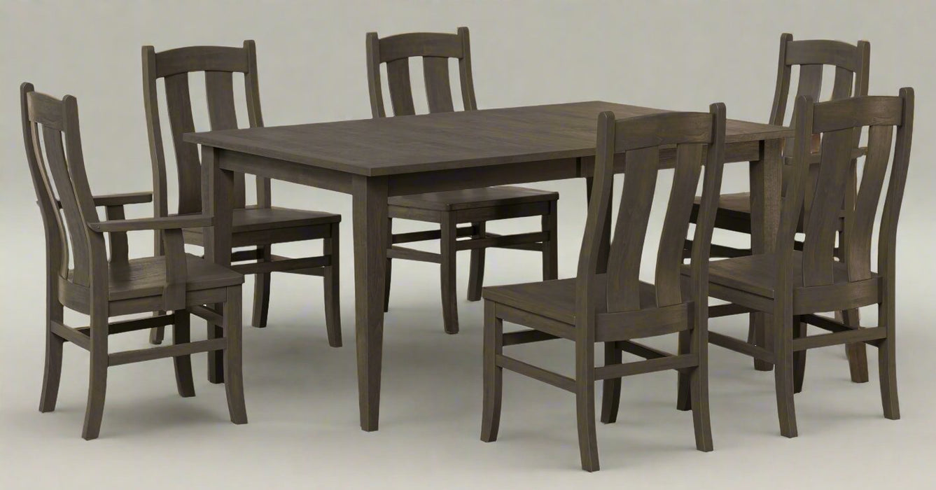 Amish Stowan Dining Set Leg Table & Chair Sets Shaker Traditional