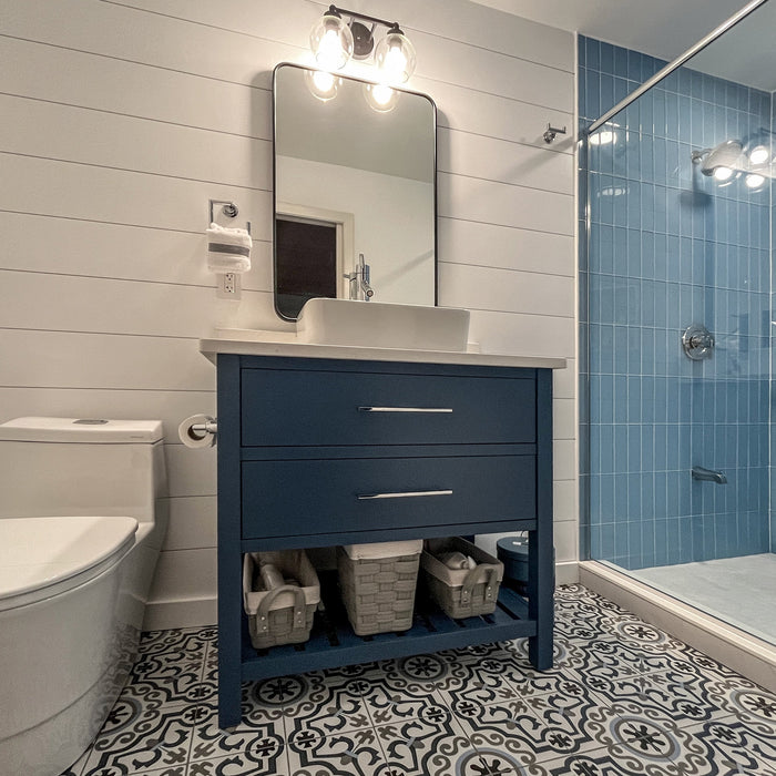 Amish Studio Bathroom Vanity - Multiple Sizes Bathroom Vanities: 30-39" Wide Contemporary