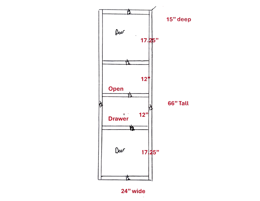 Quote #12720 - Customer Ellington Vanity, Linen Closet & Accent Boards