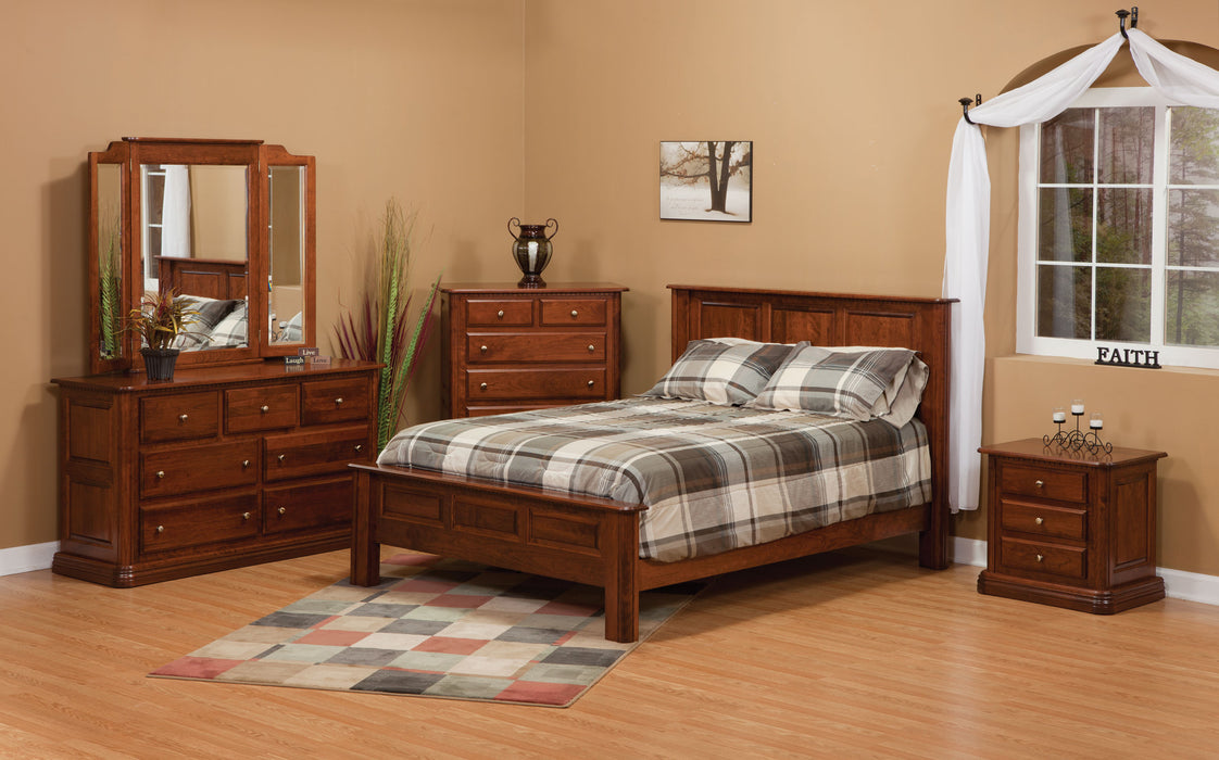 Amish Colonial Bedroom Set 5-Piece Set Traditional