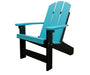 Summertown Chair Aruba Blue on Back Amish Made Hershey way Outdoor Furniture Front Facing 