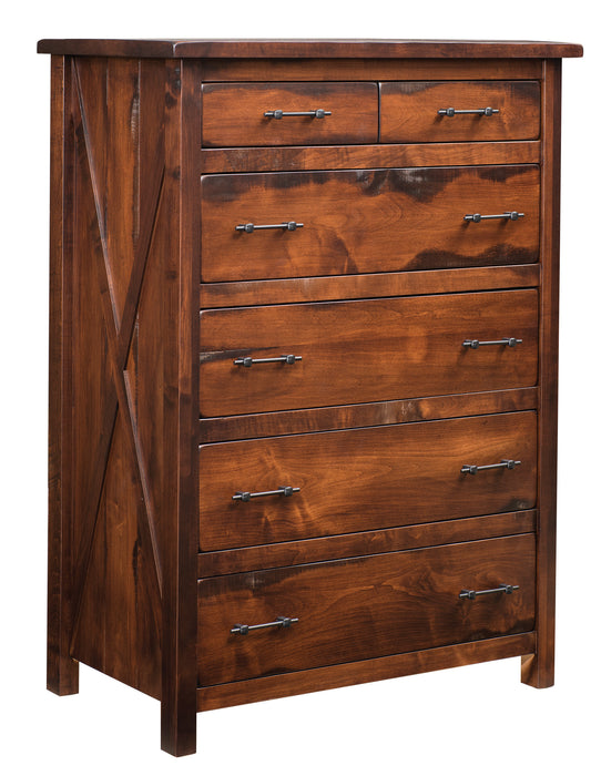 Superior Rough Sawn Chest Chest of Drawers Rough Sawn standard