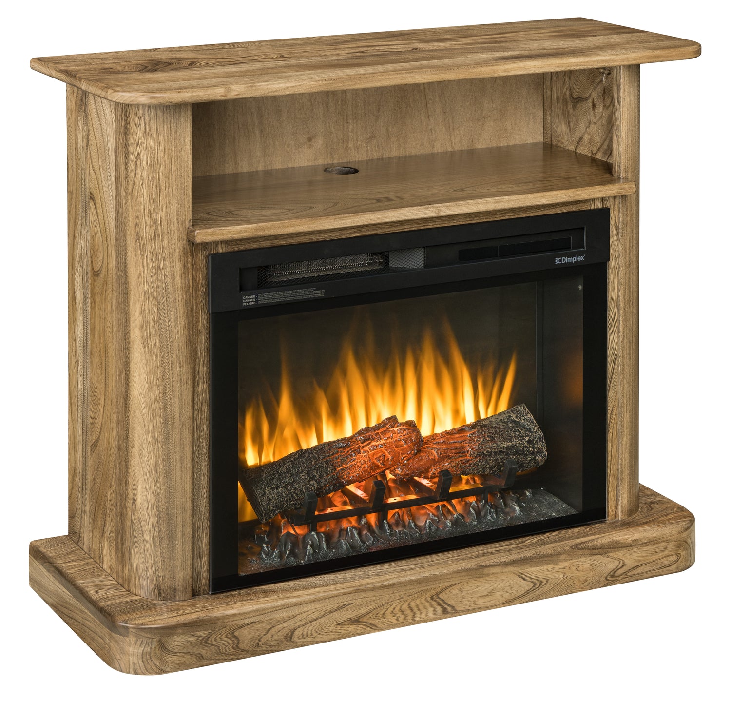Amish Syracuse Fireplace Mantel w/ Opening