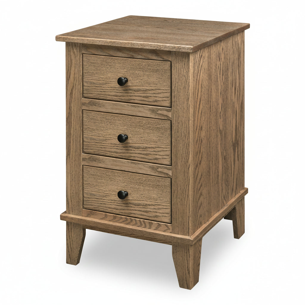 Quick Ship Madison 3-Drawer Nightstand Nightstands Contemporary Sunrise Hardware