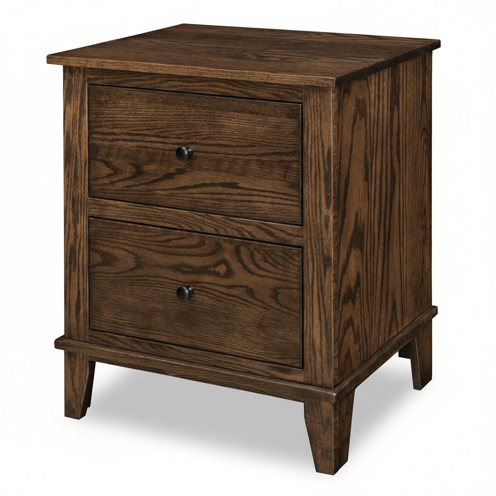 Quick Ship Madison 2-Drawer Nightstand Nightstands Contemporary Sunrise Hardware