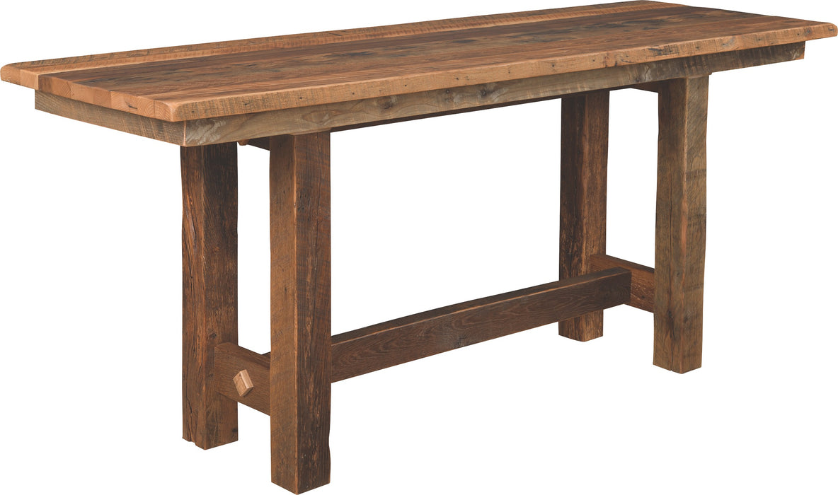 Timberland Reclaimed Pub Table Double Pedestal Pub Tables Farmhouse Reclaimed Barnwood