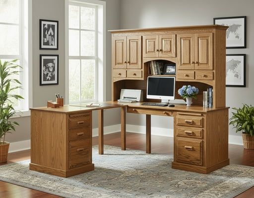 Traditional Corner Desk and Hutch Desk Units Contemporary