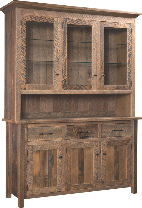 Timberland Reclaimed 3-Door Hutch 3-Door Hutches Farmhouse Reclaimed Barnwood