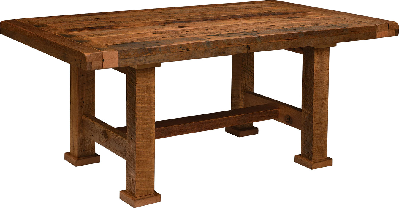 Amish Reclaimed Barnwood Timberland Dining Set