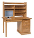 Traditional Single Pedestal Desk and Hutch Single Pedestal Desks Contemporary