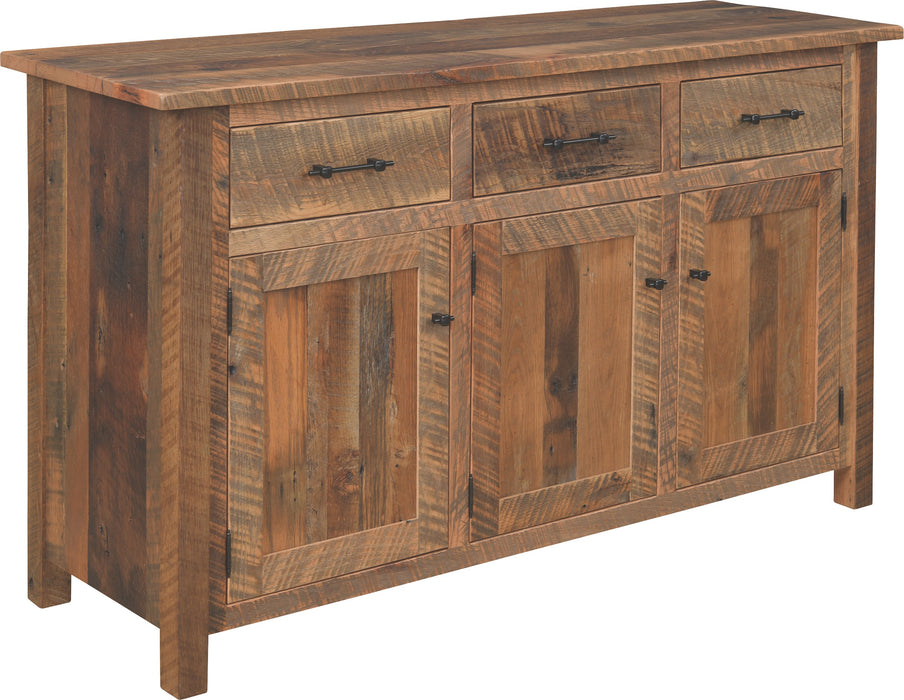 Timberland Reclaimed 3-Door Buffet 3-Door Buffets Farmhouse Reclaimed Barnwood