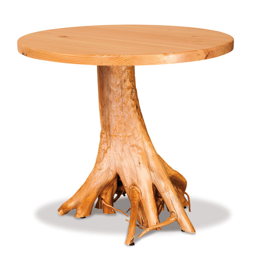 Amish Stump Single Pedestal Table Single Pedestal Tables Log Furniture