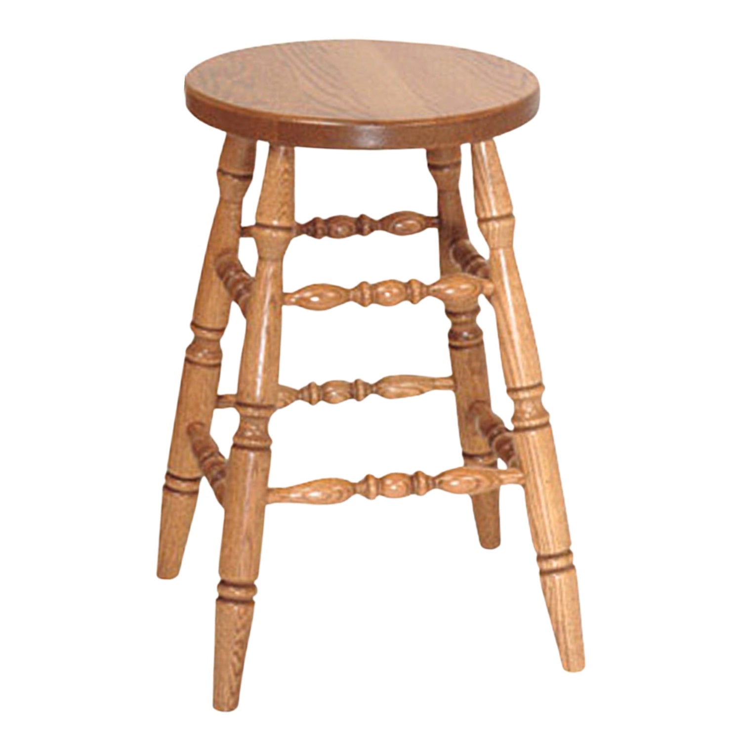 Amish Turned Leg Barstool