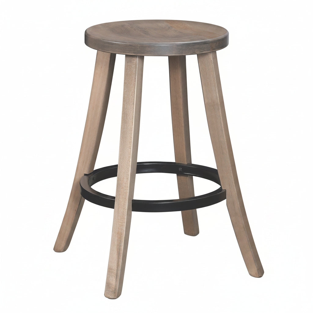 Amish Made Wooden Stool
American Made Wooden Stool
Turnstone Bar Stool With Metal Ring Barstools Contemporary