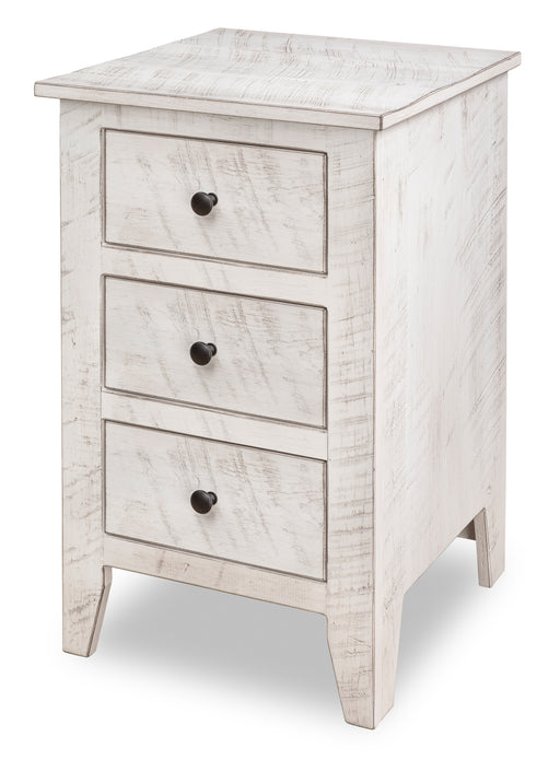 Quick Ship Livingston 3-Drawer Nightstand Nightstands Farmhouse Rough Sawn