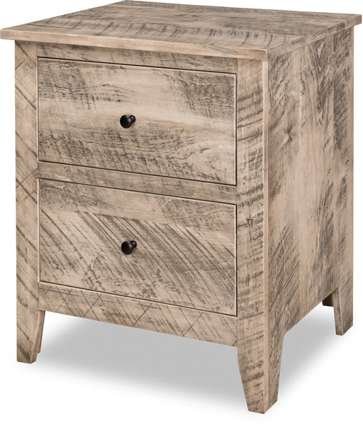 Quick Ship Livingston 2-Drawer Nightstand Nightstands Farmhouse Rough Sawn