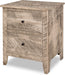 Quick Ship Livingston 2-Drawer Nightstand Nightstands Farmhouse Rough Sawn