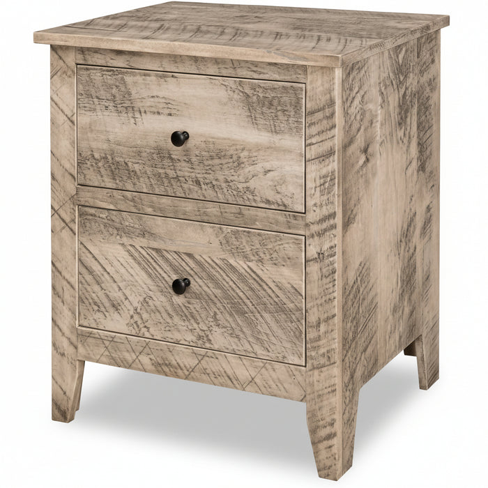 Quick Ship Livingston 2-Drawer Nightstand Nightstands Farmhouse Rough Sawn