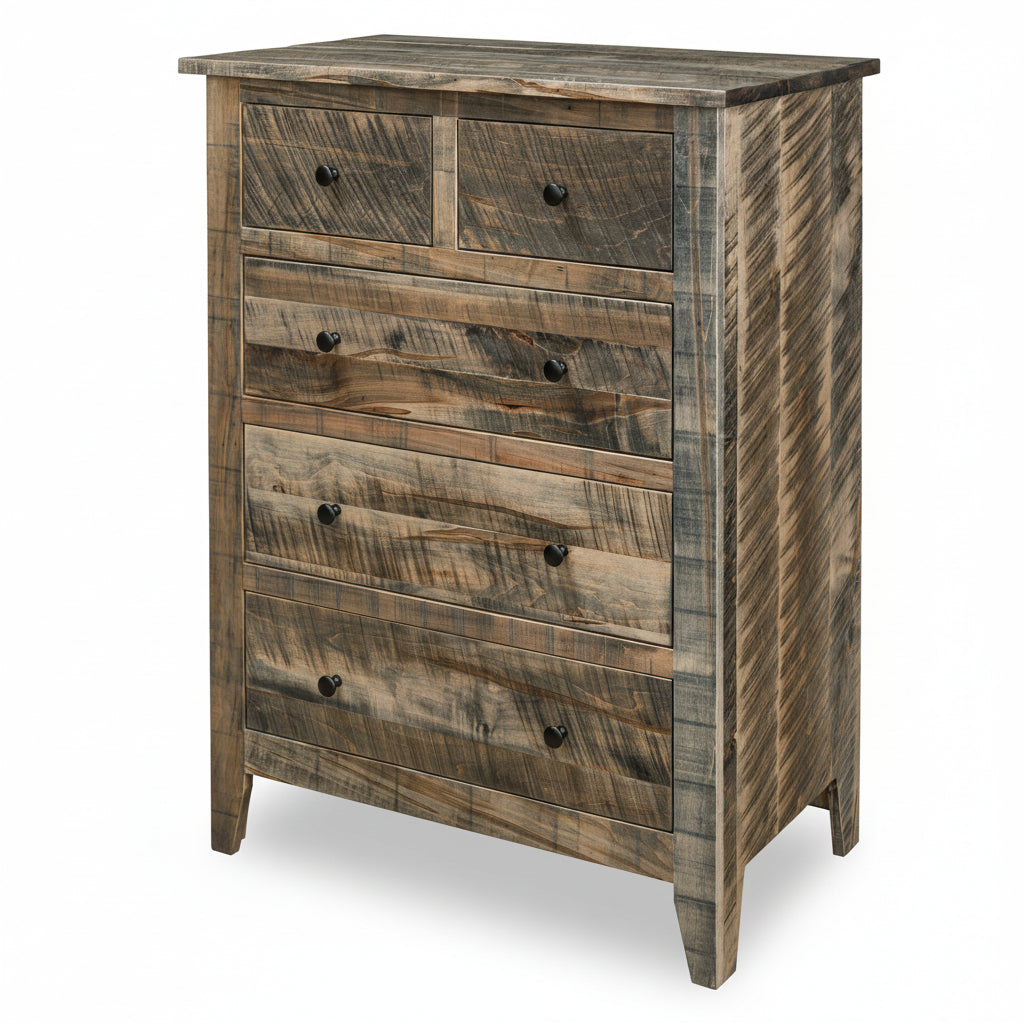 Quick Ship Livingston Chest of Drawers Chest of Drawers Farmhouse Rough Sawn