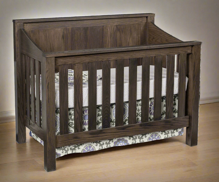 Amish Mission Panel 3-in-1 Converter Crib Converter Cribs Mission