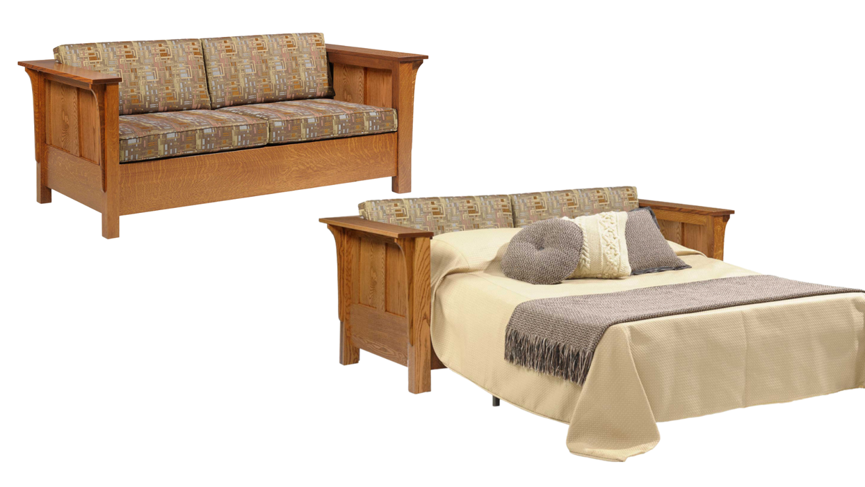 Amish Shaker High Back Sofa Sleeper