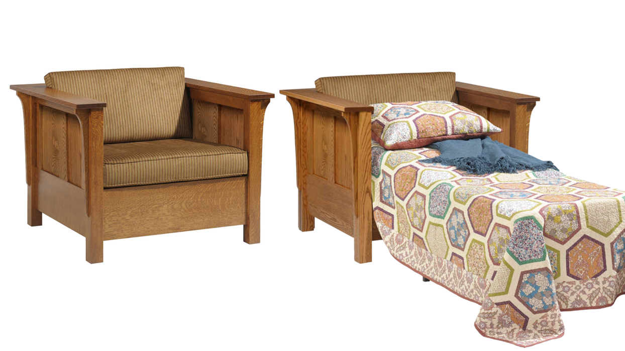 Amish Shaker High Back Sleeper Chair