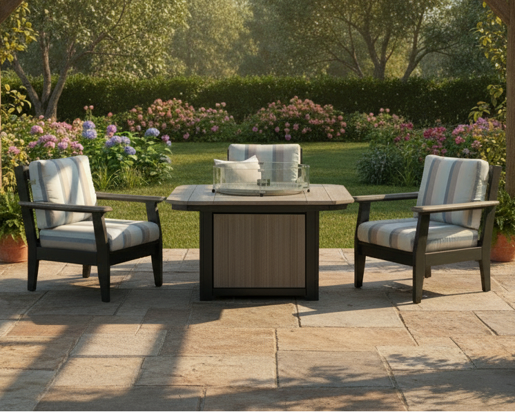 Amish Lakeside Chairs & Firepit 5-Pc. Set