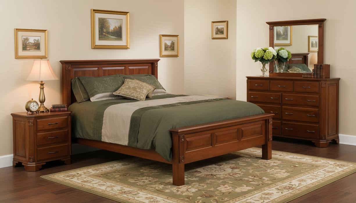 Amish Georgian Bedroom Set 3-Pc