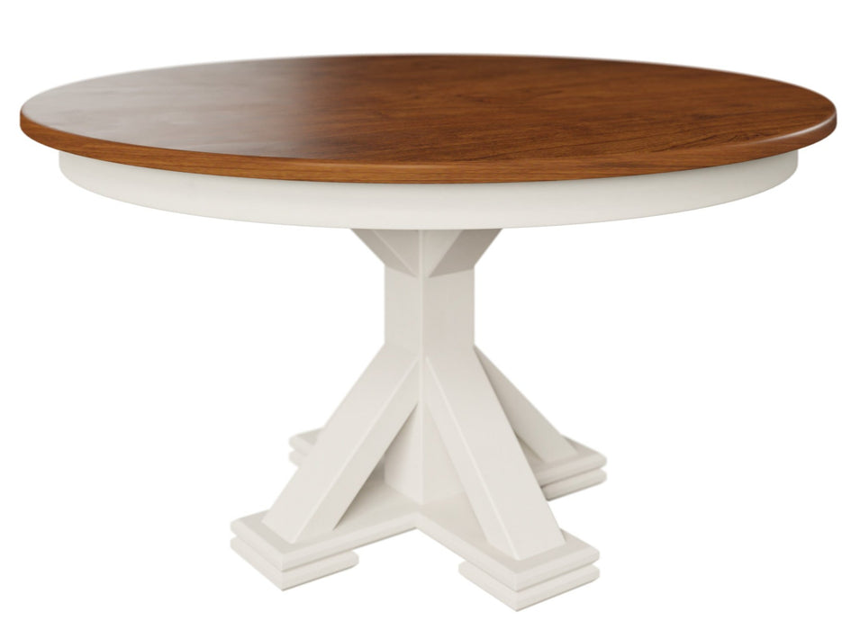 Amish Urbana Single Pedestal Table Single Pedestal Tables Farmhouse Modern