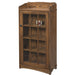 Village Mission Display Curio Cabinet Mission Grid Door with Adjustable Shelves