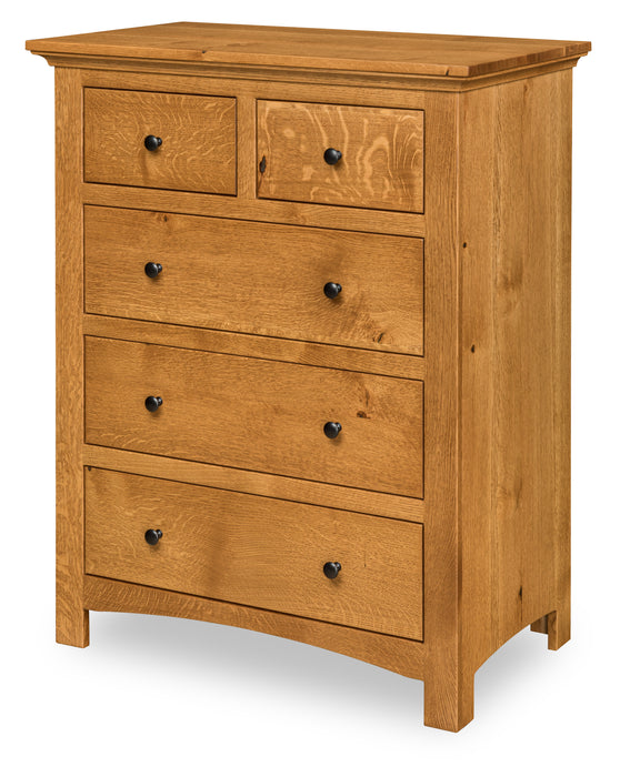 Quick Ship Amish Canton Chest of Drawers Chest of Drawers Mission Sunrise Hardware