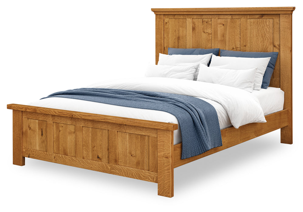 Quick Ship Amish Canton Bedroom Set 5-Piece Set Mission Sunrise Hardware