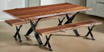 Amish Railroad Live Edge Table Live Edge Dining Tables Farmhouse Live Edge Modern