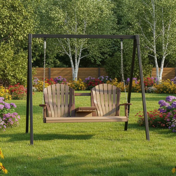 Amish Bentback Adirondack 5' Settee Swing - Swing Only