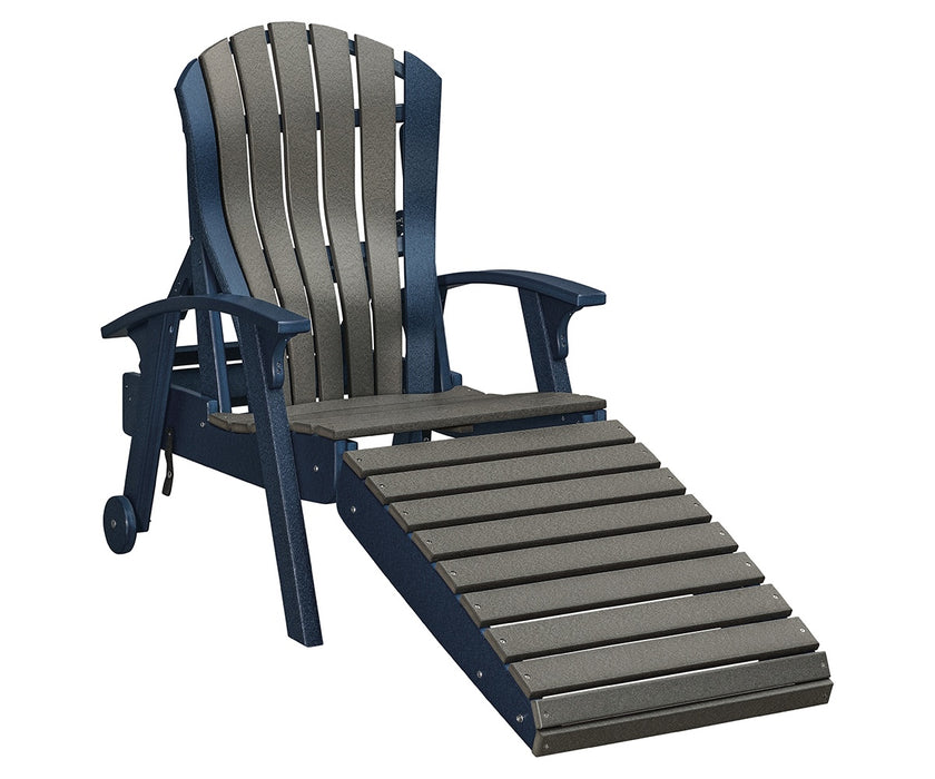 Amish Bentback Adirondack Folding Chaise Lounge