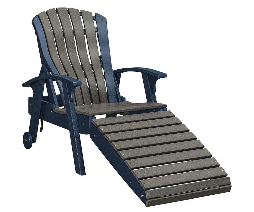 Amish Bentback Adirondack Folding Chaise Lounge