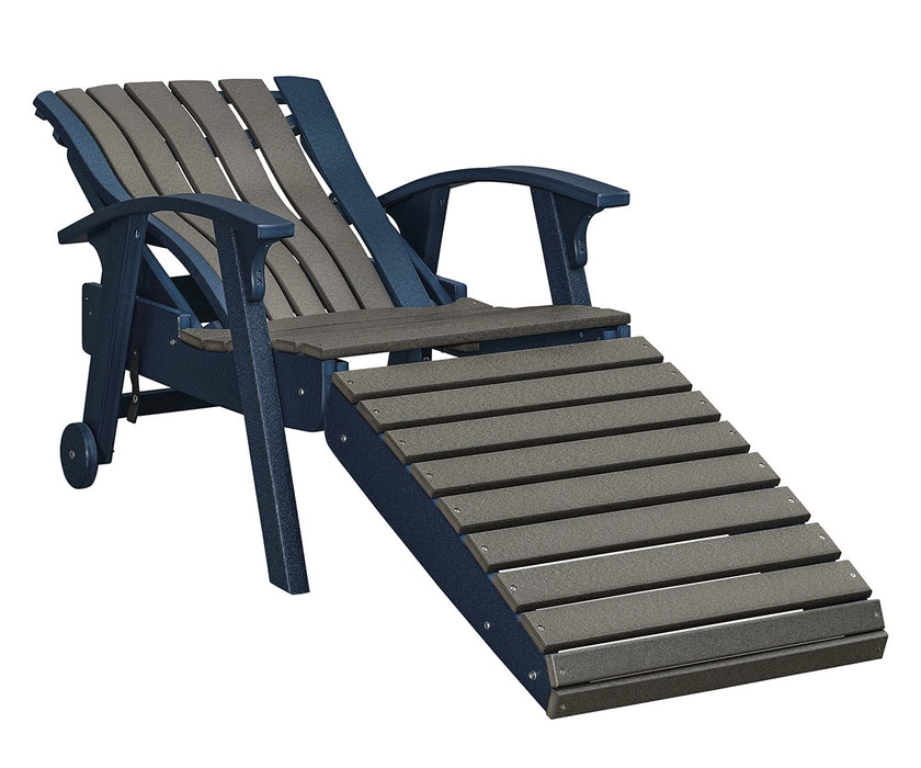 Amish Bentback Adirondack Folding Chaise Lounge