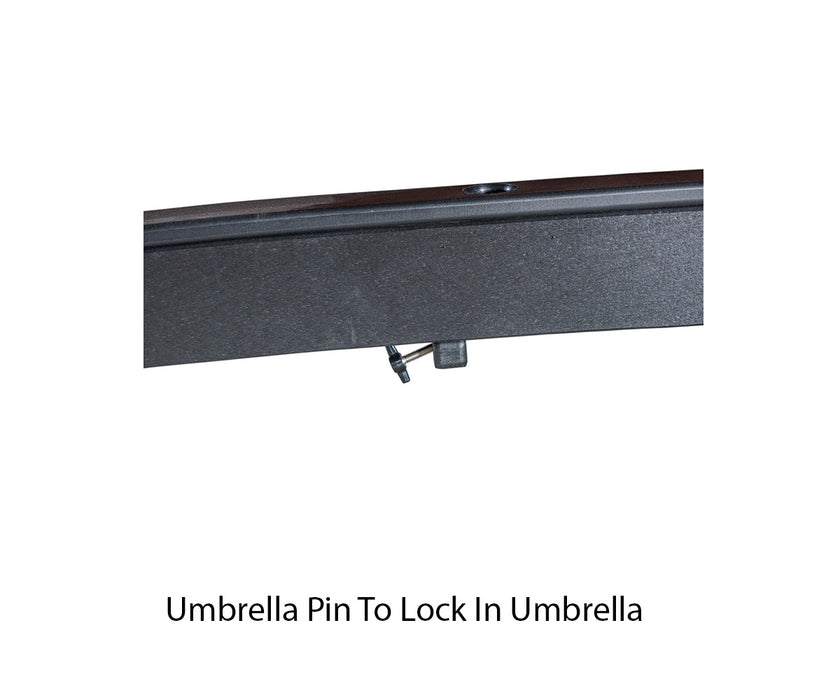 Amish WLP 48" Round Poly Dining Table With Ice Bowl