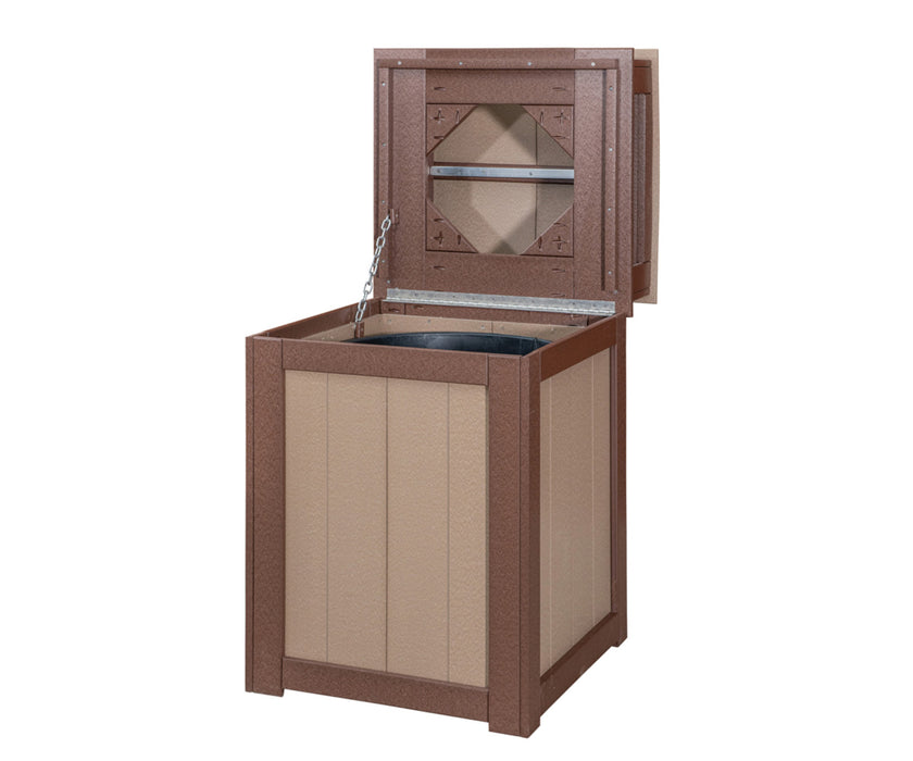 Amish WLP Poly 30 Gallon Open Lid Trash Bin