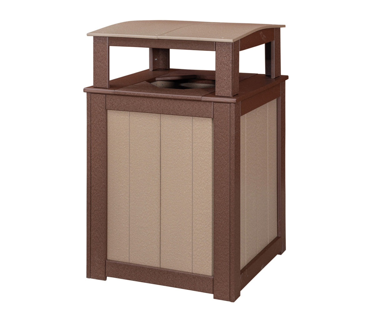 Amish WLP Poly 30 Gallon Open Lid Trash Bin