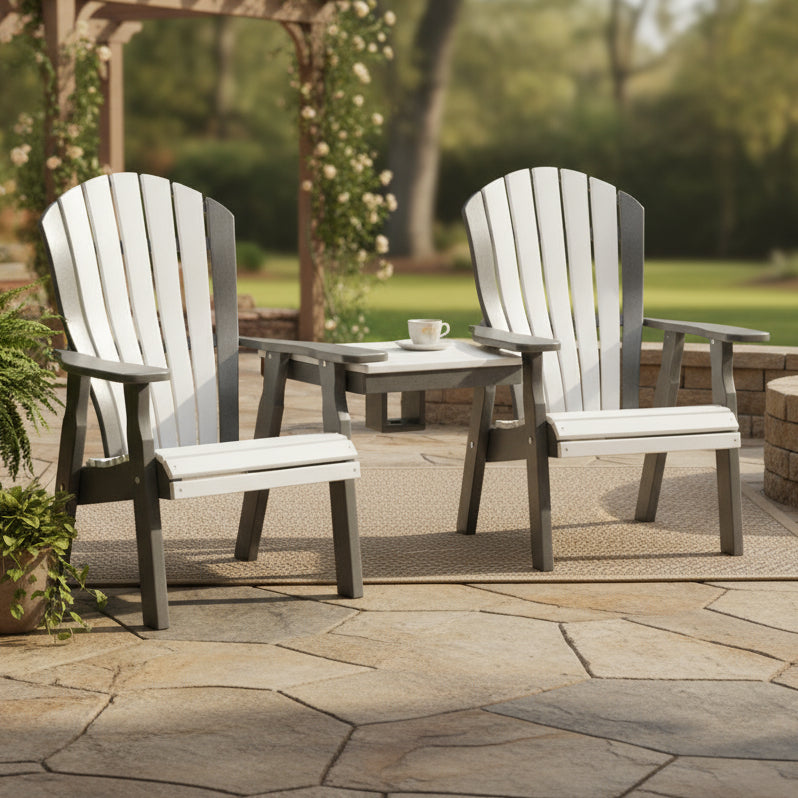 Amish Bentback Adirondack Tete-A-Tete Set