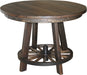 Reclaimed Wagon Wheel Pub Table Single Pedestal Pub Tables Farmhouse Reclaimed Barnwood