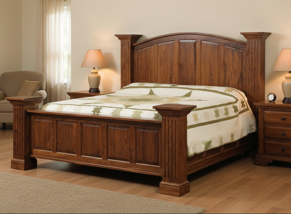 Amish Washington Master Bed Poster Beds Traditional