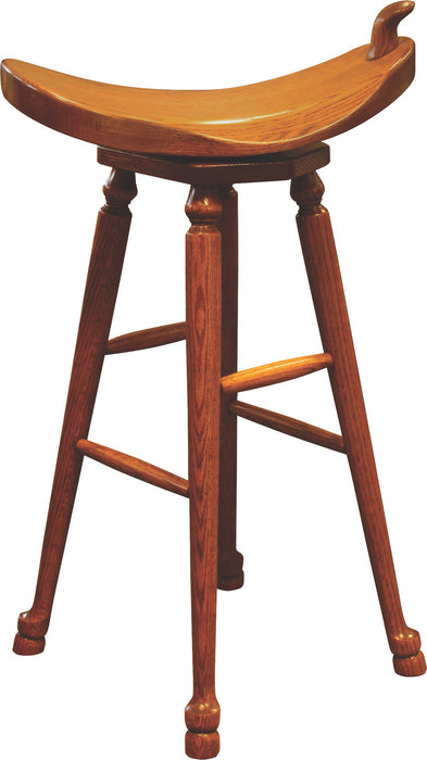 Western Saddle Bar Stool Swivel Barstools Traditional