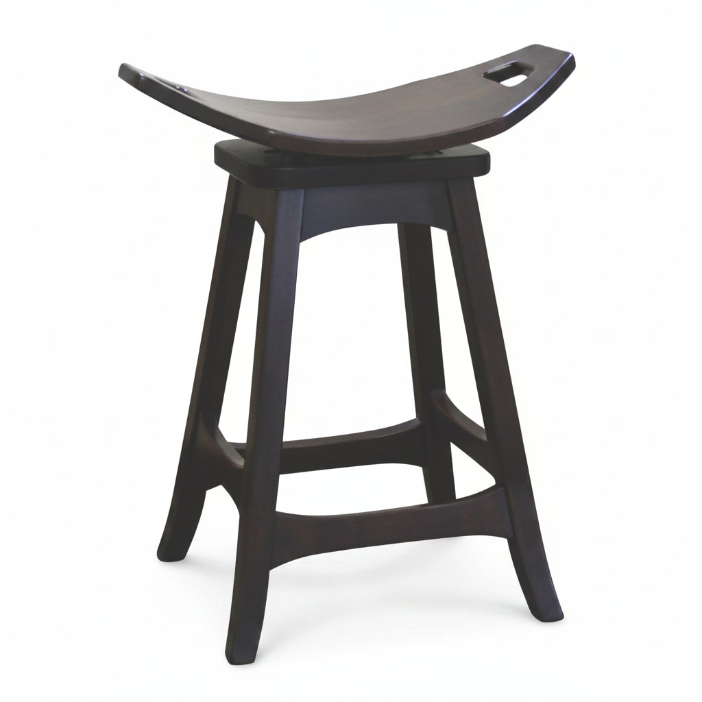 Amish Made Wooden Stool
American Made
Weston Swivel Saddle Bar Stool Swivel Barstools Contemporary
