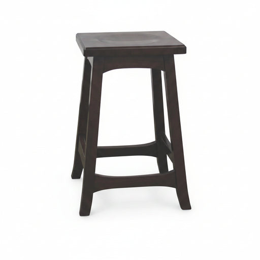 Amish Made Wooden Stool 
Square Weston Bar Stool Swivel Barstools Mission
