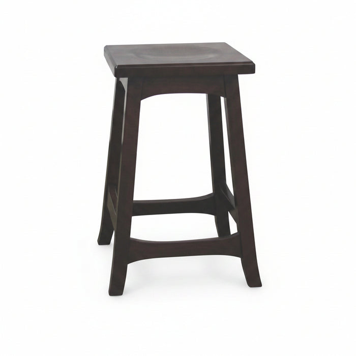 Amish Made Wooden Stool 
Square Weston Bar Stool Swivel Barstools Mission
