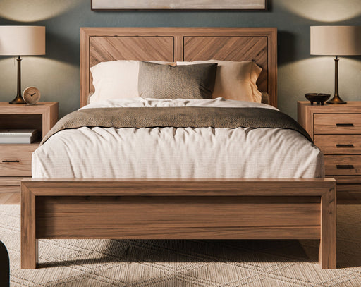 Amish Weston Bed Low Footboard Panel Beds Modern