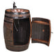 Amish Whiskey Barrel Vanity with Copper Sink and Door Front Facing